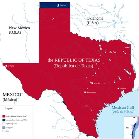 Map of the Republic of Texas